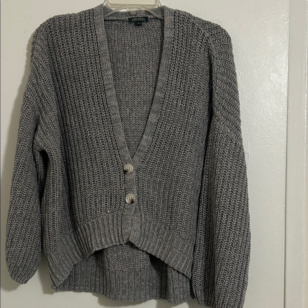 Wild Fable Charcoal Knit Cardigan